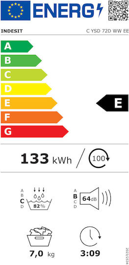 Indesit C YSD 72D WW EE Wäschetrockner 7kg mit Wärmepumpe