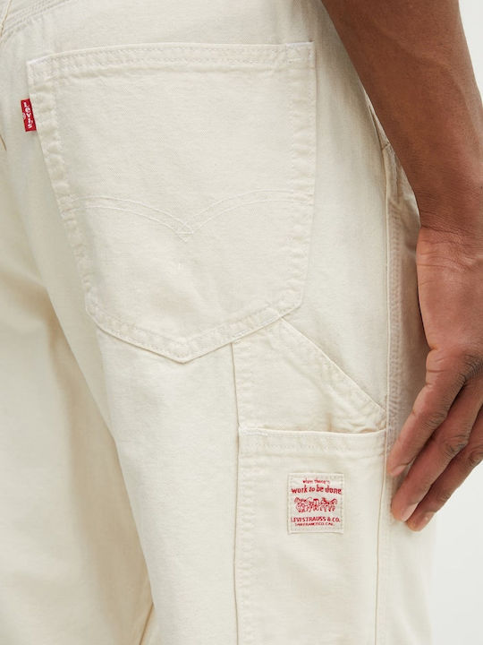 568 Men's Jeans Pants with Loose Fit Beige