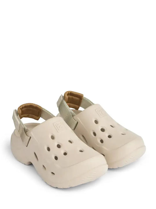 Milas Sandy Mix Kids Beach Shoes Clogs Beige