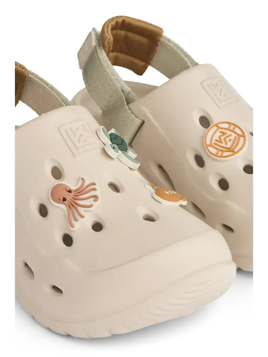 Milas Sandy Mix Kids Beach Shoes Clogs Beige