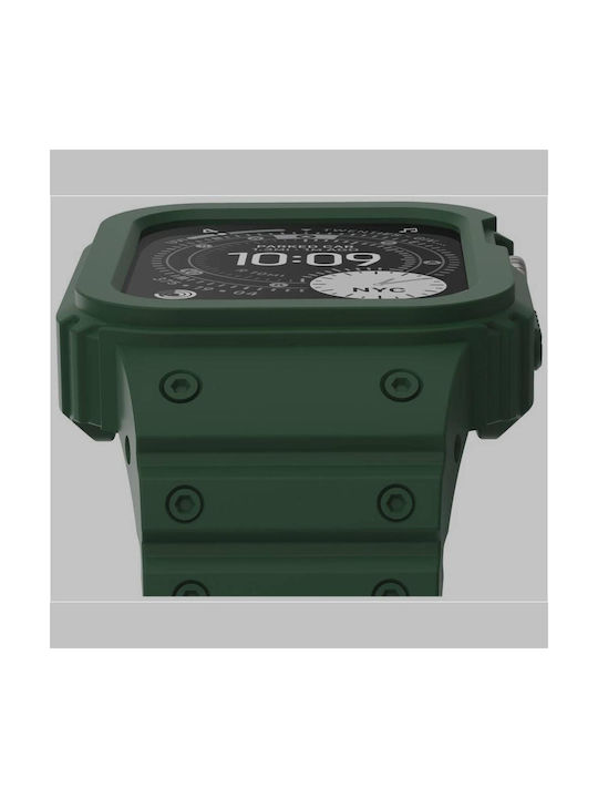 Tragbare Hülle Apple Watch Ultra 3 Ultra 2 Ultra 1 49mm Buddi Forge Unibody Magnetische Silikon Grün