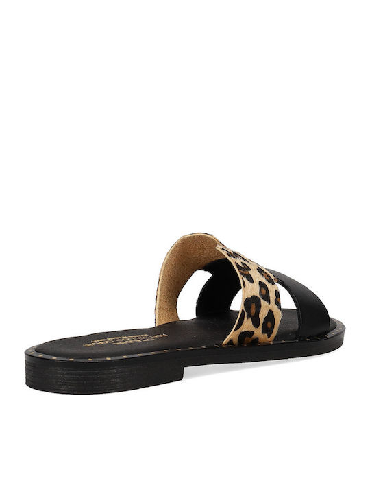 Flache Sandalen für Damen in Schwarz Farbe
