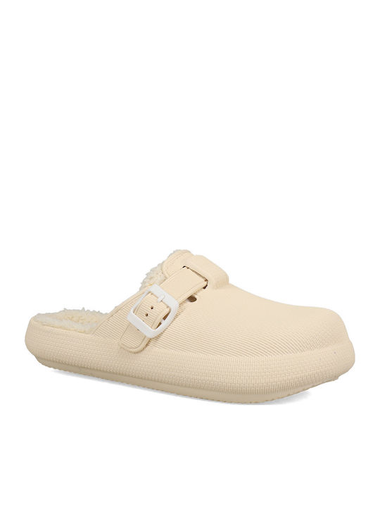 Winter Damen Hausschuhe Beige