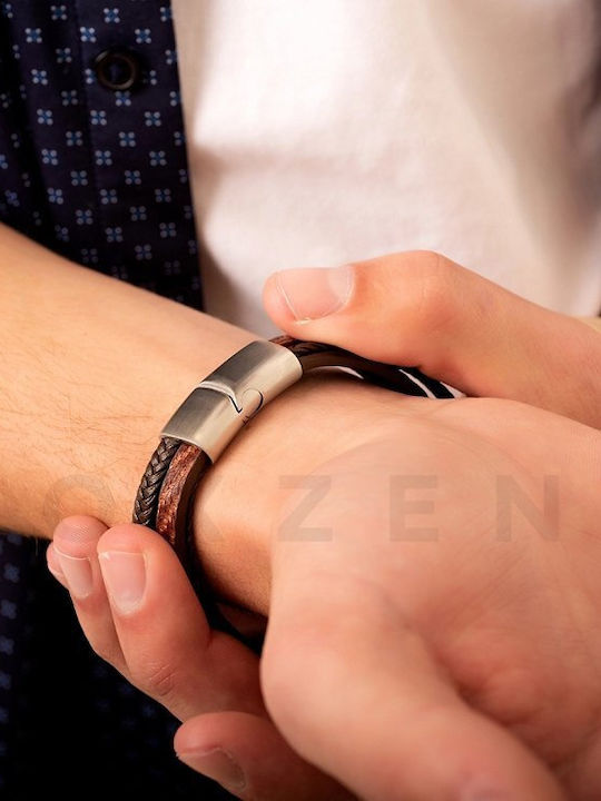 Oxzen Men's Bracelet made of Leather