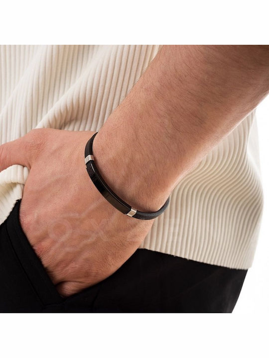 Oxzen Men's Leather Bracelet