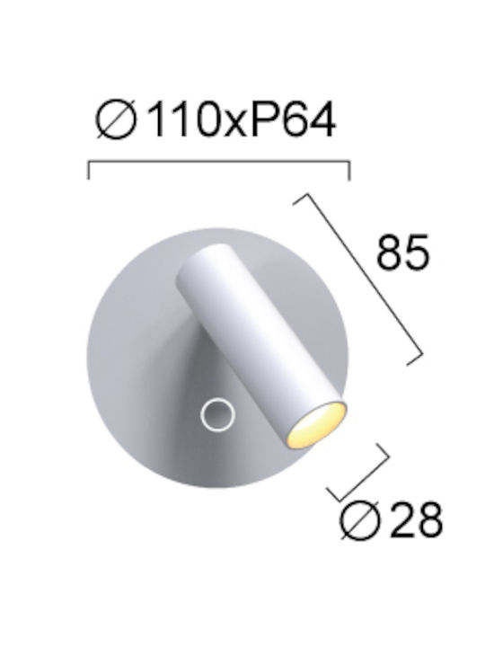 Viokef Nevada LED Spot in White Color