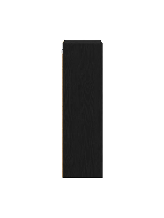 Wandküchenschrank mit Arbeitsplatte Schwarz 30x29.5x100cm