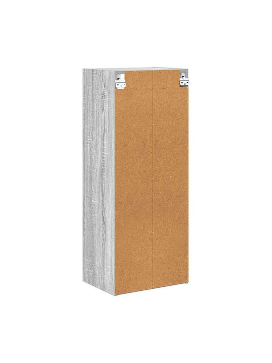 Wand-Küchenschrank mit Arbeitsplatte Grau 40x29,5x100cm