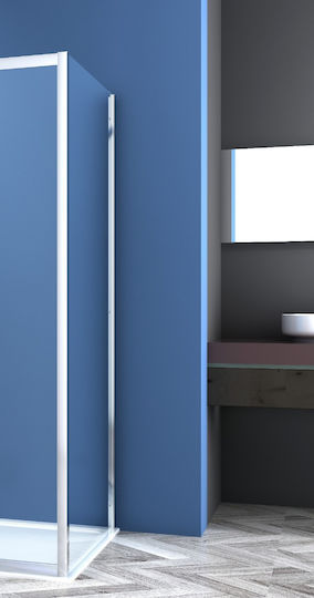 Piccadilly Fixed Side for Shower 80x195cm Clear Glass Chrome