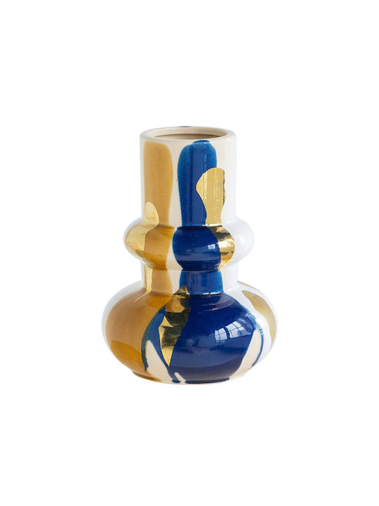 Artekko Ekko Dekorative Keramikvase Mehrfarbig 18,5x18,5x25 cm