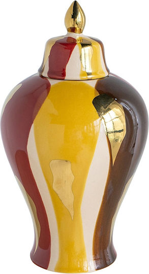 Artekko Διακοσμητικό Βάζο Keramik Ekko Mehrfarbig 19.5x19.5x35cm 1Stück