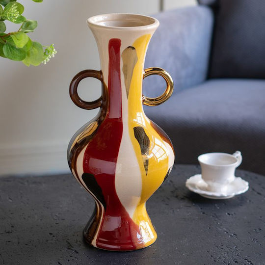 Artekko Διακοσμητικό Βάζο Keramik Ekko Mehrfarbig 16.3x16.3x35cm 1Stück