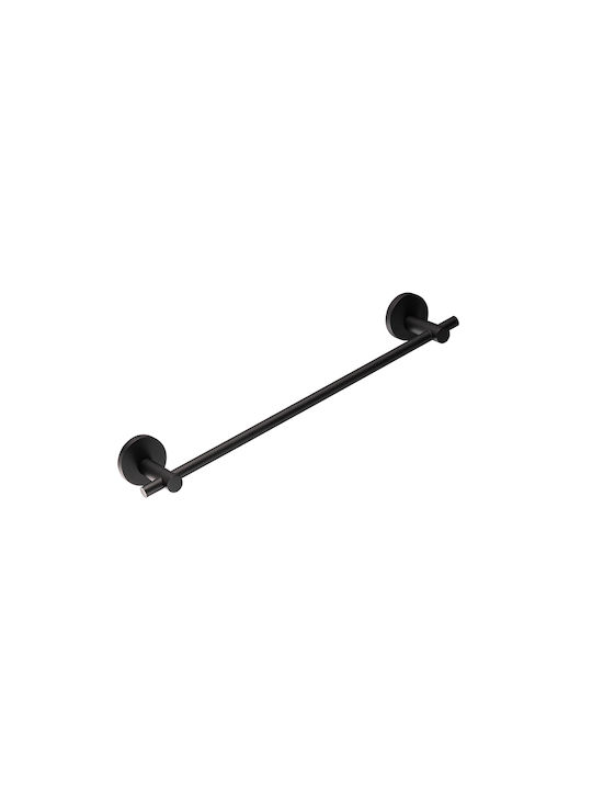 Piccadilly Single Wall-Mounted Bathroom Rail Black
