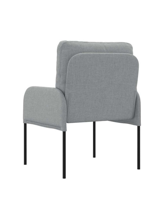 Armchair Light Grey 60x56x80cm