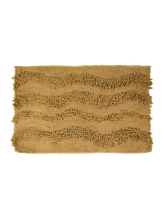 San Lorentzo Πατάκι Μπάνιου Βαμβακερό Waves 1404 GOLD Gold 45x70εκ.