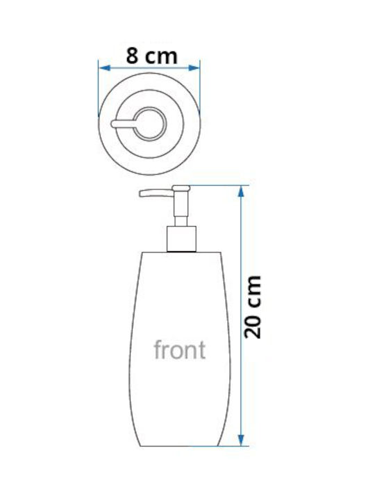 Piccadilly Dispenser Ceramic Gray