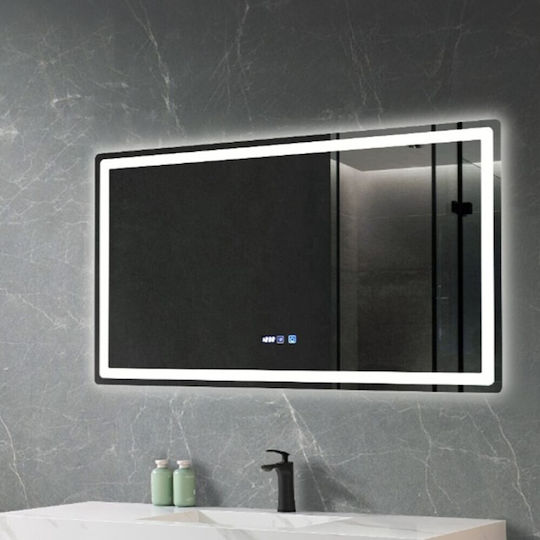 Sparke Astral Ορθογώνιος Καθρέπτης Μπάνιου Led Αφής 120x70cm