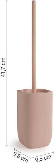 Gedy Ylenia Yl33 Metallic Toilet Brush Pink