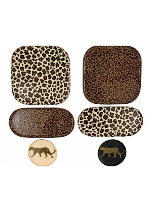 Atmosphera Leopard Print Διακοσμητική Πιατέλα Μεταλλική Καφέ 21x21x10εκ. Atmosphera Leopard Print Διακοσμητική Πιατέλα Μεταλλική Καφέ 21x21x10εκ.