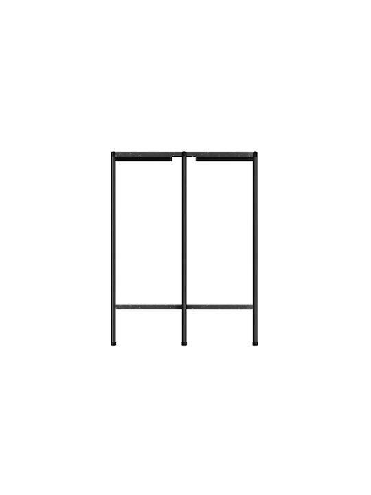 Rundes Beistelltisch Pigasus-4356 Holz Schwarz M43.3xL43.3xH56.5cm