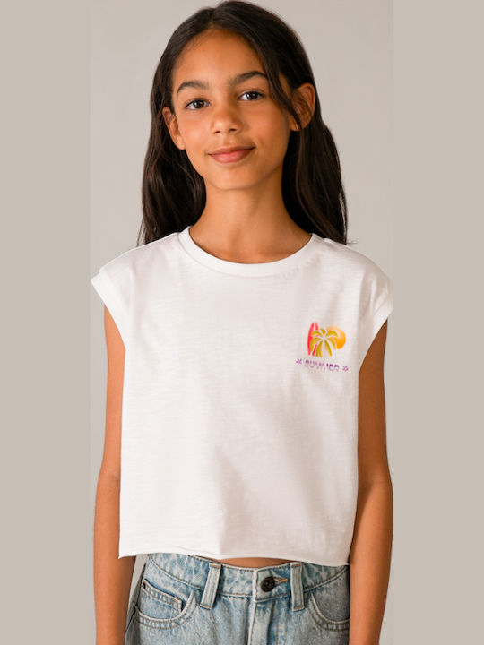 Kids Top Sleeveless White