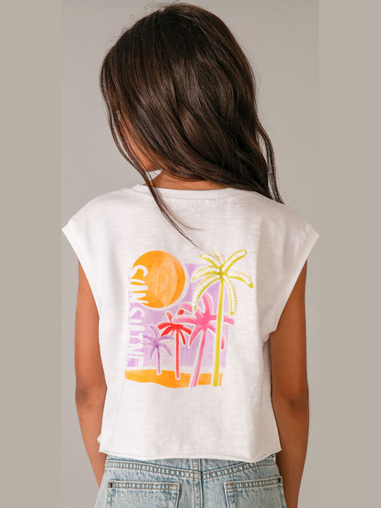 Kids Top Sleeveless White
