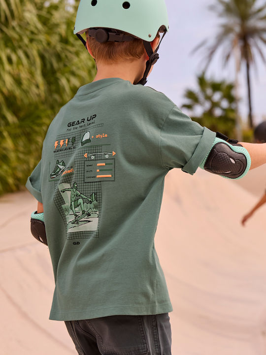 Kids' Shirt Short Sleeve Green