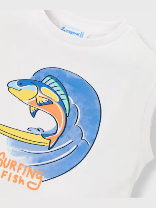 Kinderoberteile Ärmellos Weiß