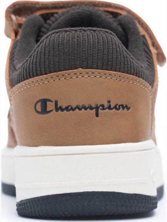 Kids Sneakers with Scratch Tabac Brown