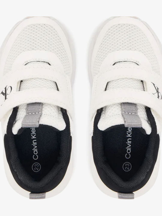 Παιδικά Sneakers με Σκρατς Λευκά