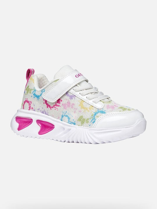 Geox Παιδικά Sneakers Ανατομικά Λευκά