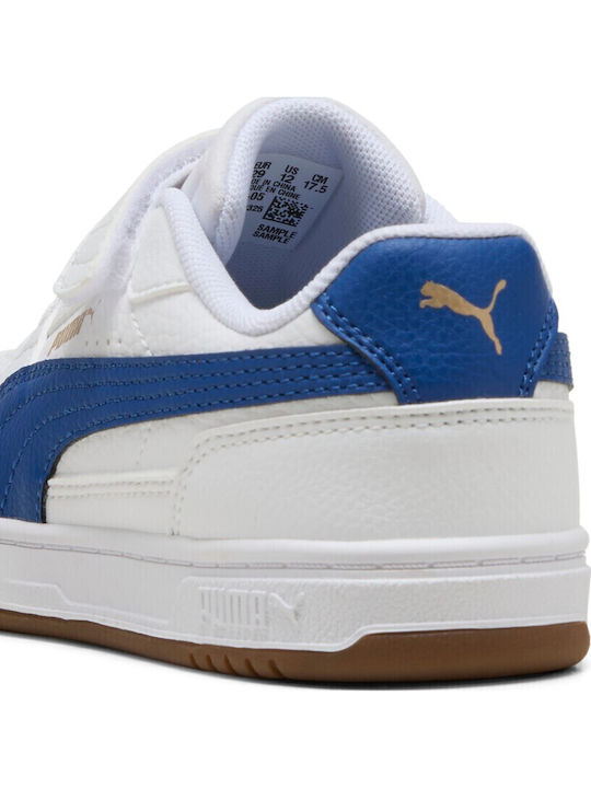 Kids Sneakers with Hoop & Loop Closure White