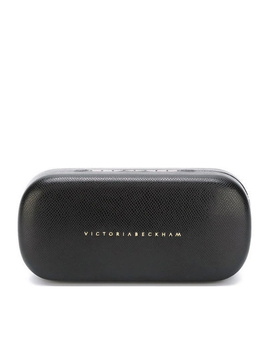Victoria Beckham Unisex Sonnenbrillen mit Gold Metallrahmen und Goldfarbenen Gläsern