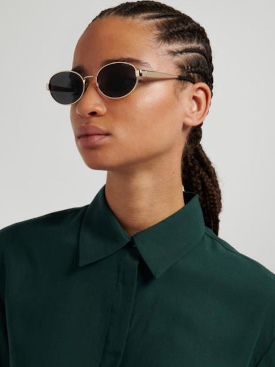 Polaroid Unisex Sunglasses With Gold Metallic Frame And Grey Lens PLD6254/S/X J5G/M9
