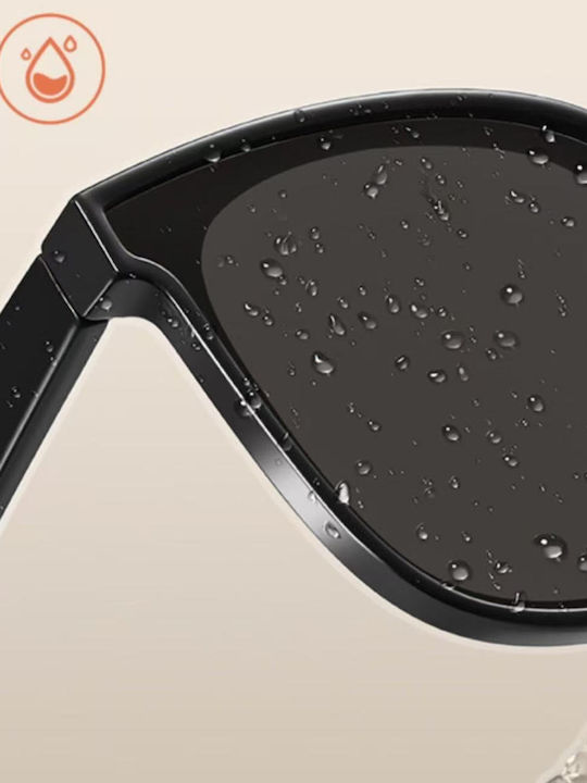 King Unisex Γυαλιά Ηλίου με Μαύρο Σκελετό και Μαύρο Polarized Φακό SUNKI345-SN006