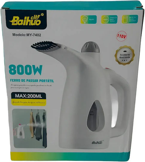 Baihuo jc-MY-7402 Garment Steamer Hand 800W with Tank 200ml White