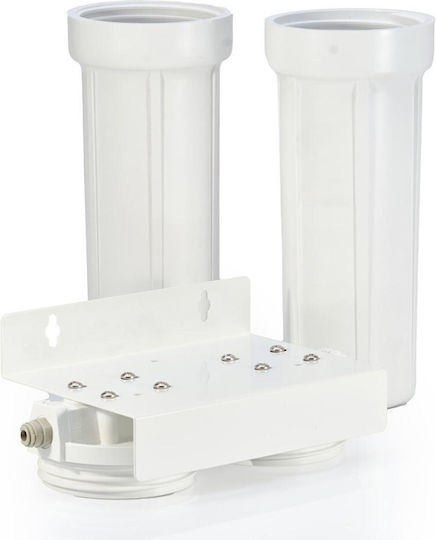 Pentair 2g Slimline Water Filtration System Double Under Sink with Faucet & Replacement Filter 57-0084/PPLRC
