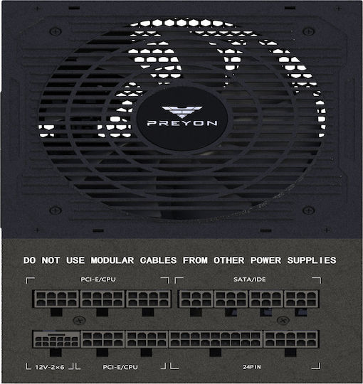 Preyon Nest Meshy+ Gaming Midi Tower Computer Case with Side Window and RGB Lighting Black