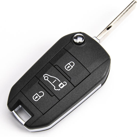 mit 3 Tasten für Peugeot / Citroen / Opel