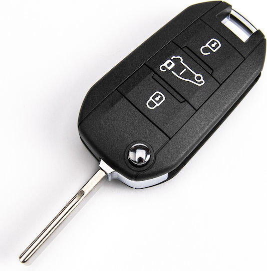 mit 3 Tasten für Peugeot / Citroen / Opel