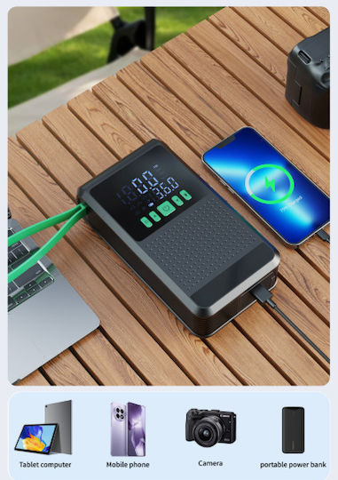 TCCBAC CC228 Portable Car Battery Jump Starter 10000mAh with Power Bank / USB / Pump / Φακό 12V