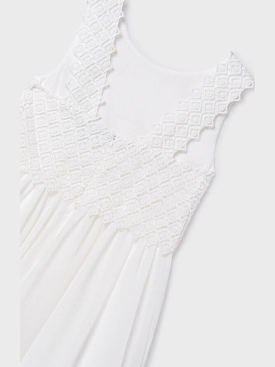 Children's Dress Sleeveless Lace Blue