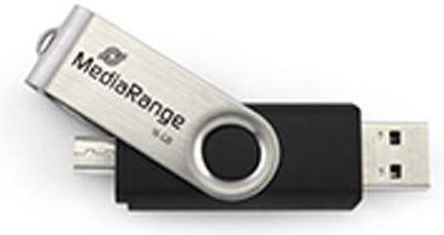 MediaRange 8GB USB 2.0 Stick Μαύρο