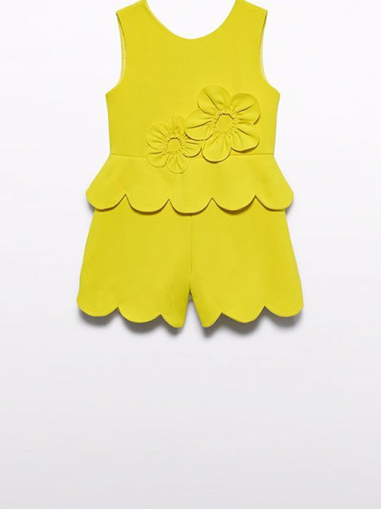 Playsuit Kids Shorts Bermudas Fabric Lemon