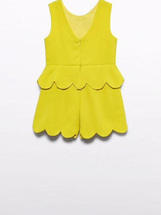 Playsuit Kids Shorts Bermudas Fabric Lemon