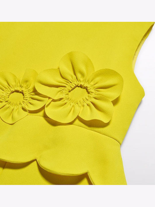Playsuit Kids Shorts Bermudas Fabric Lemon