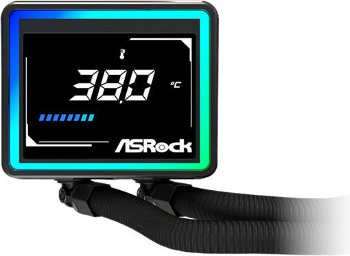 ASRock Challenger 360 Digital Water Cooling AIO CPU With 3 Fans 120mm And ARGB Lighting