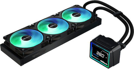 ASRock Challenger 360 Digital Water Cooling AIO CPU With 3 Fans 120mm And ARGB Lighting