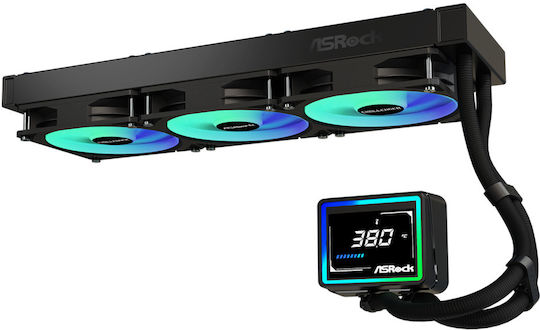 ASRock Challenger 360 Digital Water Cooling AIO CPU With 3 Fans 120mm And ARGB Lighting