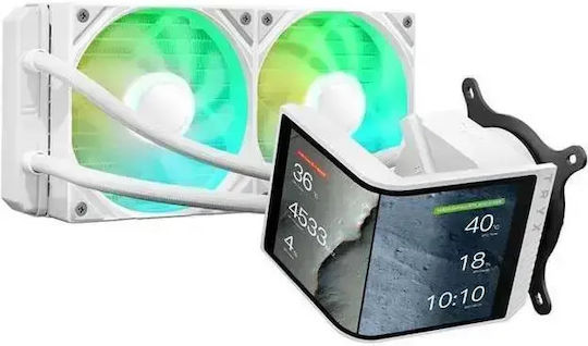 Tryx Panorama SE Υδρόψυξη AIO CPU με 2 Ανεμιστήρες 120mm και ARGB Φωτισμό Λευκή